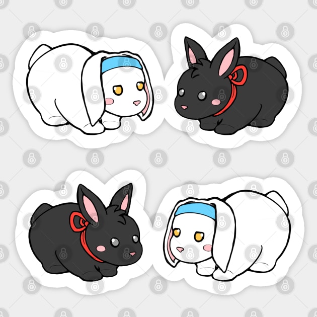 Wangxian bunnies Sticker by MarcyRangel